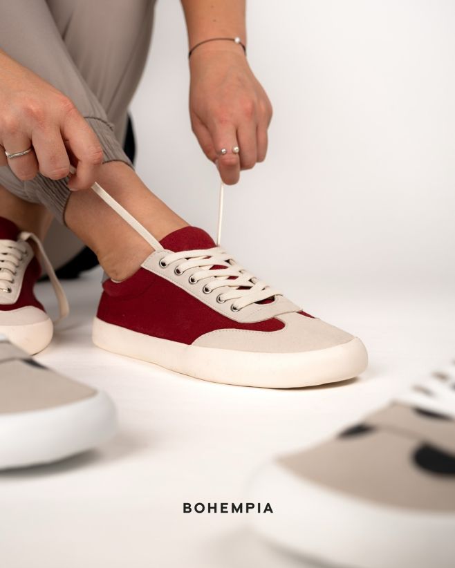 Festive season got us reaching for a little more red ❤️ FELIX Burgundy & Tan — comfy enough for everyday errands, cute...